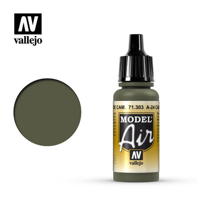 Hobby Paint, Model Air: A-24 Camouflage Green 17ml