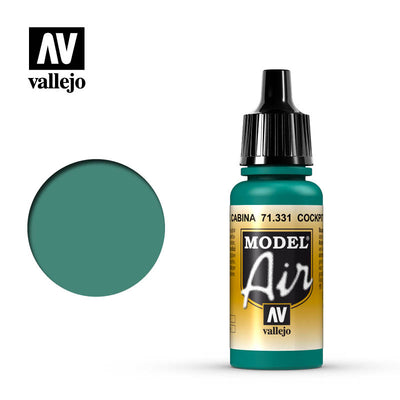 Hobby Paint, Model Air: Cockpit Emerald Green “Faded” 17ml