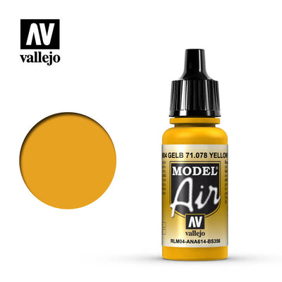 Hobby Paint, Model Air: Yellow RLM04 17ml