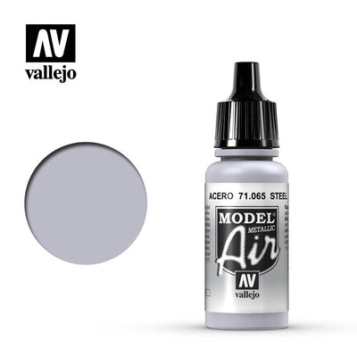 Hobby Paint, Model Air: Steel Metallic 18ml