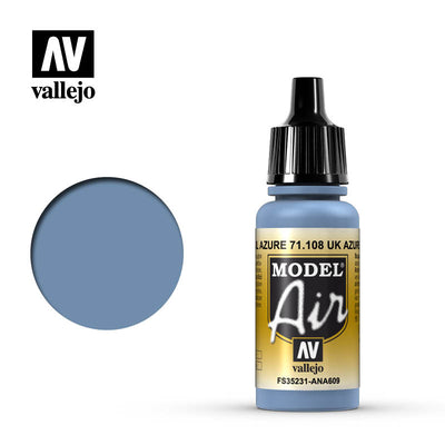 Hobby Paint, Model Air: UK Azure Blue 17ml