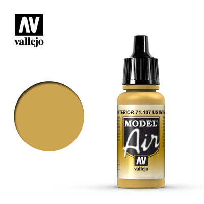 Hobby Paint, Model Air: US Interior Yellow 17ml