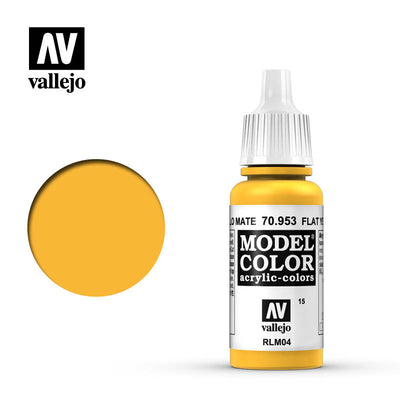 Hobby Supplies, Model Color: Flat Yellow 17ml