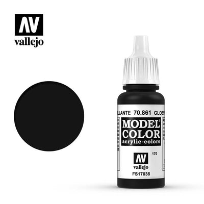 Hobby Paint, Model Color: Glossy Black 17ml