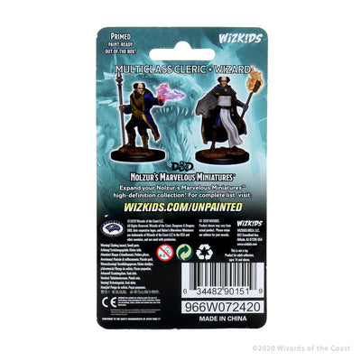 Miniatures, D&D Nolzur's Marvelous Miniatures: Multiclass Cleric + Wizard Male