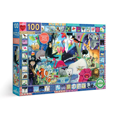 Kid's Jigsaws, eeBoo Natural Science 100pc Puzzle