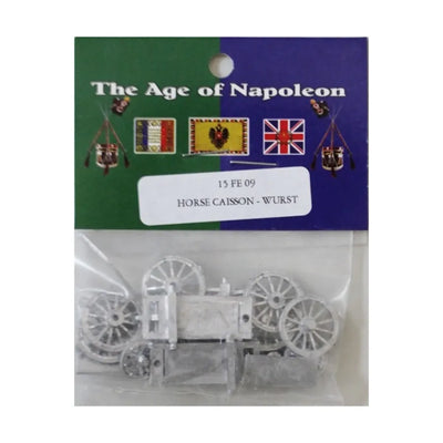 Miniatures, Age of Napoleon: French Equipment Horse – Caisson Wurst