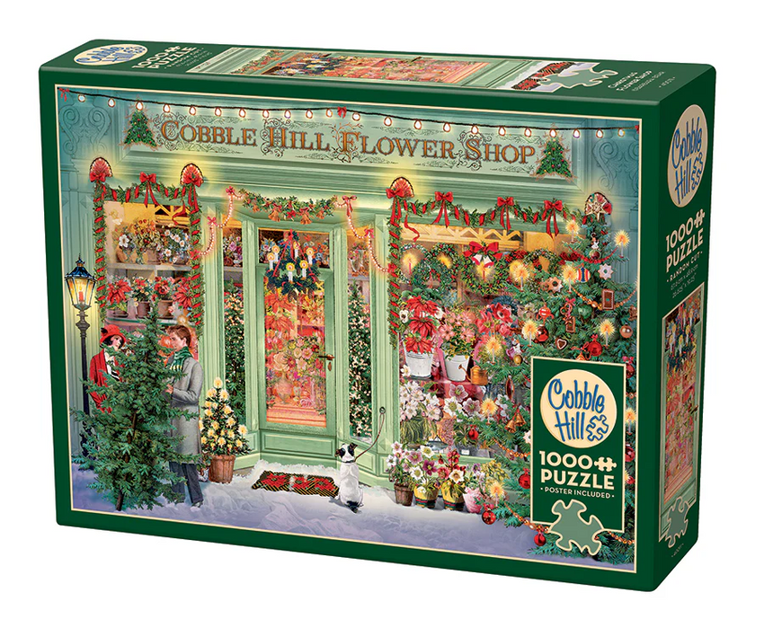 Christmas Flower Shop 1000pc Compact Puzzle