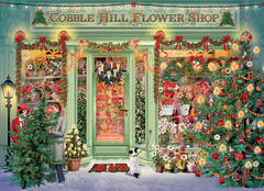 Christmas Flower Shop 1000pc Compact Puzzle