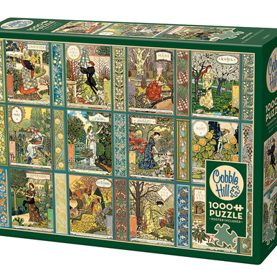 Jigsaw Puzzles, Jardiniere: A Gardener's Calendar Compact Puzzle 1000pc