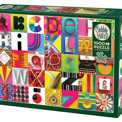 Jigsaw Puzzles, Found Alphabet 1000pc Compact Puzzle