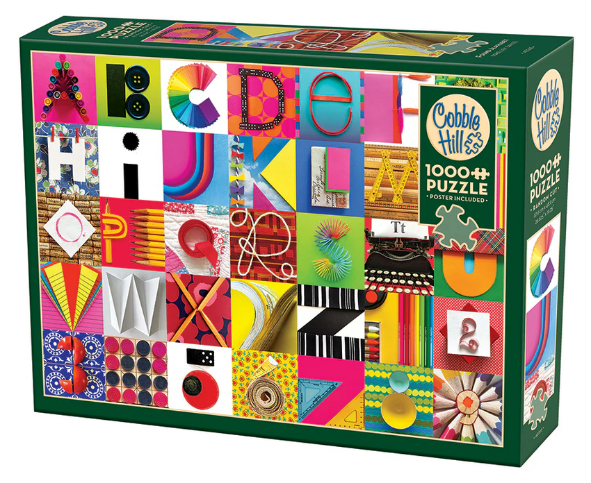 Found Alphabet 1000pc Compact Puzzle