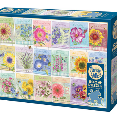 Jigsaw Puzzles, Seed Packets 500pc Compact Puzzle