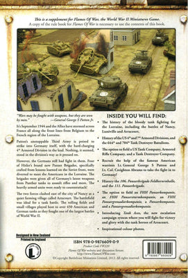 On Sale, Flames of War: Blood Guts & Glory Book – Tank Battles in the Lorraine