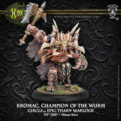 Miniatures, Hordes: Circle Orboros – Kormac Champion of the Wurm