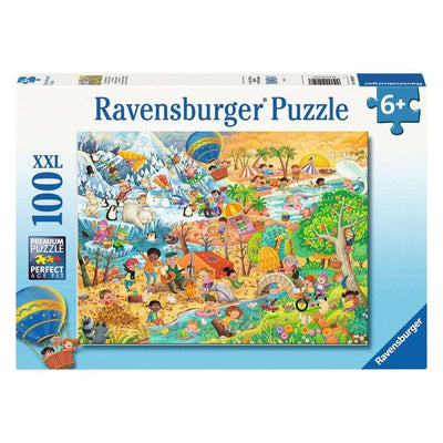 Kid's Jigsaws, Ravensburger: Four Seasons of Fun 100pc XXL Puzzle