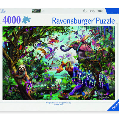 Jigsaw Puzzles, Ravensburger: Tropical Dragons 4000pc Puzzle