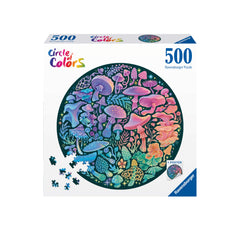 Circle of Colors: Mushrooms 500pc Round Puzzle