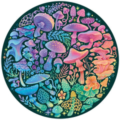 Circle of Colors: Mushrooms 500pc Round Puzzle