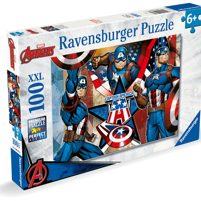 Kid's Jigsaws, Ravensburger: Marvel The First Avenger 100pc XXL Puzzle