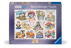 Ravensburger: Crazy Cats Calendar 1000pc Puzzle
