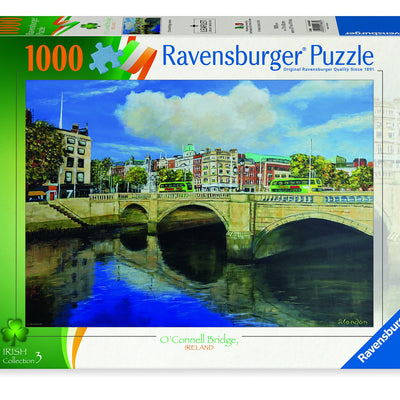 Jigsaw Puzzles, Ravensburger: O'Connell Bridge Dublin 1000pc Puzzle