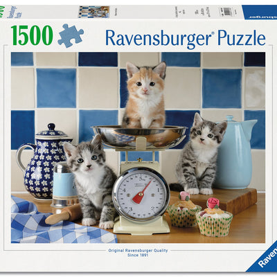 Jigsaw Puzzles, Ravensburger: Kittens in the Kitchen 1500pc Puzzle