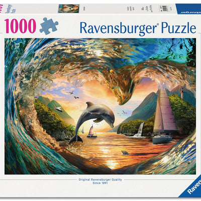 Jigsaw Puzzles, Ravensburger: Sunset Splash 1000pc Puzzle