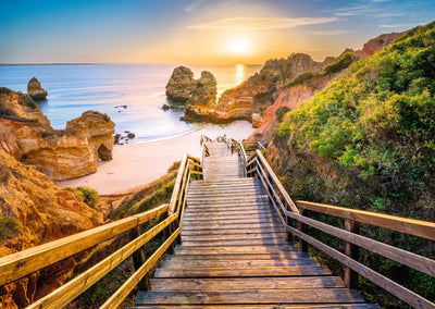 Jigsaw Puzzles, Ravensburger: Stairway to Camilo Beach Algarve 1000pc Puzzle