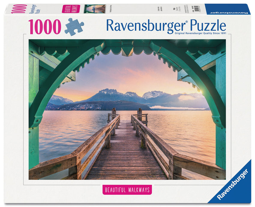 Ravensburger: Romantic FootBridge at Lac d'Annecy 1000pc Puzzle