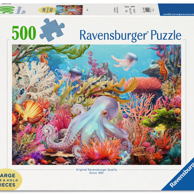 Jigsaw Puzzles, Ravensburger: Reef Life 500pc Large Format Puzzle