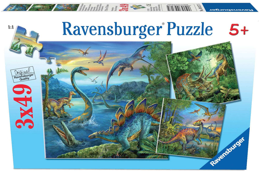 Ravensburger: Dinosaur Fascination Puzzle 3x49pc