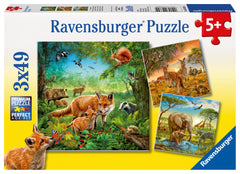 Ravensburger: Animals of the Earth 3x49pc