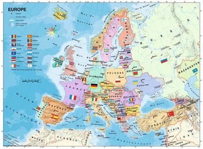 Kid's Jigsaws, European Map Puzzle 200pc