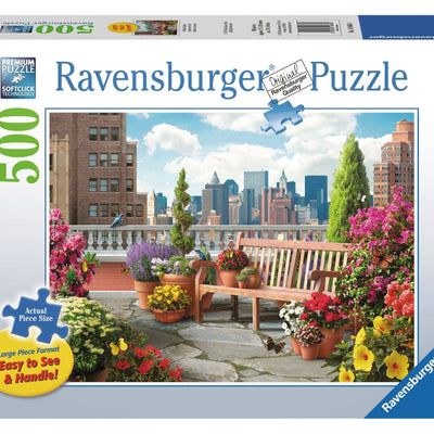Jigsaw Puzzles, Ravensburger: Rooftop Garden Puzzle 500pc Large Format Puzzle
