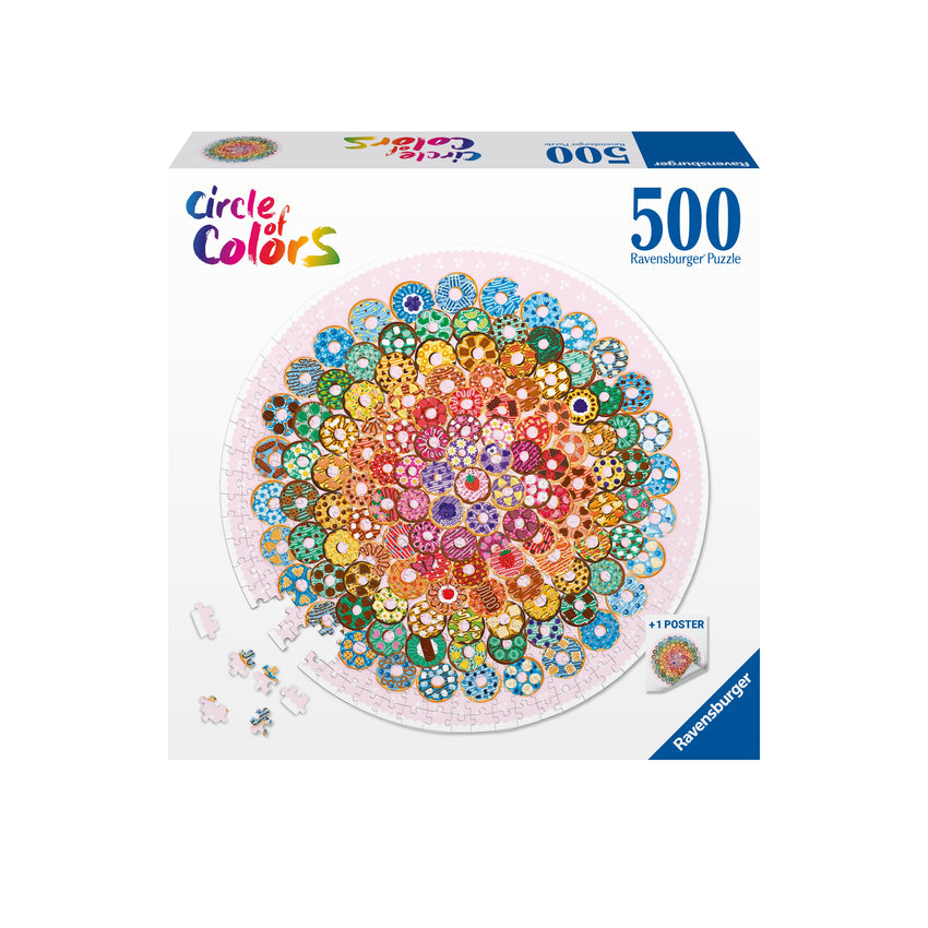 Circle of Colors: Donuts 500pc Round Puzzle