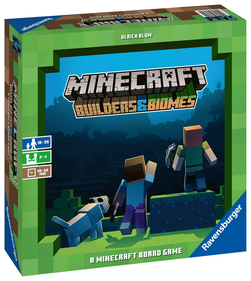 Minecraft: Builders & Biomes Board Game & Farmer's Market Expansion Bundle