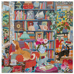 eeBoo: English Cottage Library 1000pc Puzzle