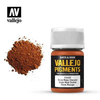 Hobby Supplies, Vallejo Pigments: Dark Red Ocher 35ml