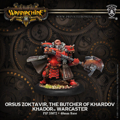 Miniatures, Warmachine: Khador – Orsus Zoktavir; The Butcher of Khardov Warcaster