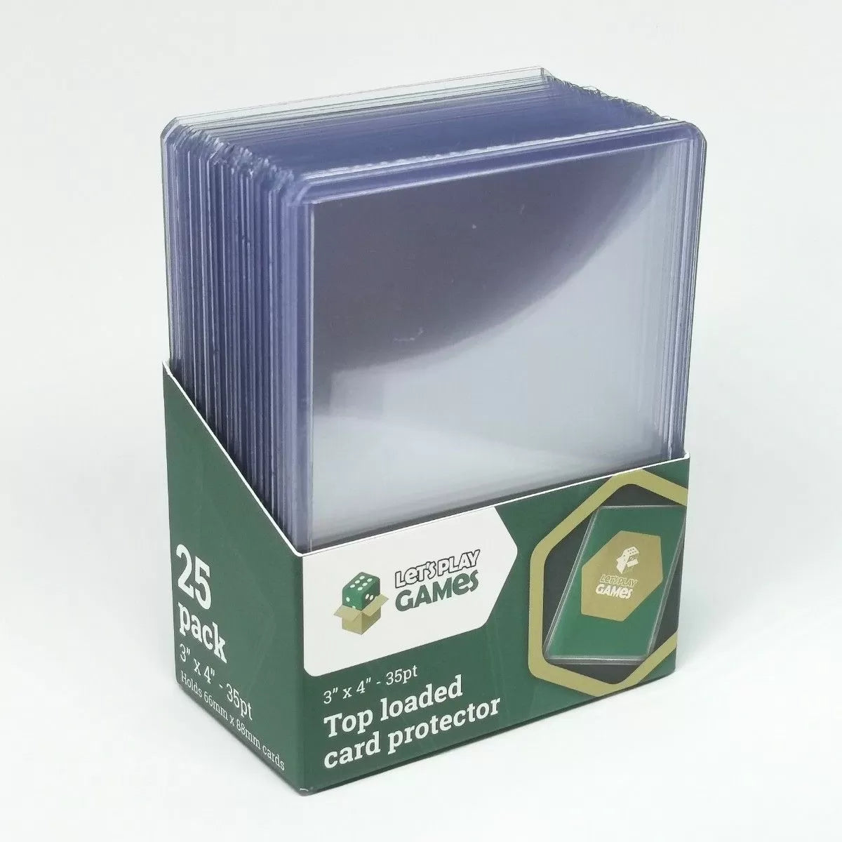 game card sleeves packing LPG Essentials: Top Loaded Card Protectors 3 x 4 inch 35pt 25 Pack – Game Centre Nz