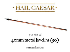 Hail Caesar: 40mm Metal Javelins x 50