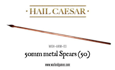 Accessories, Hail Caesar: 50mm Metal Spears x50