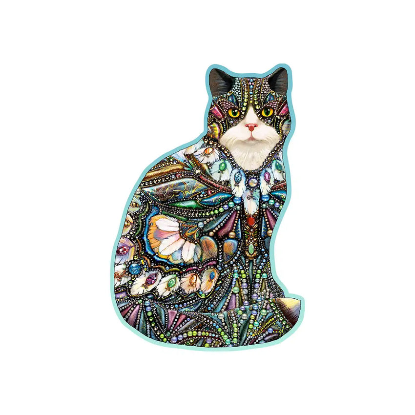 The Jeweled Cat 250pc Wooden Puzzle