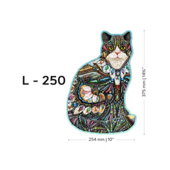 The Jeweled Cat 250pc Wooden Puzzle