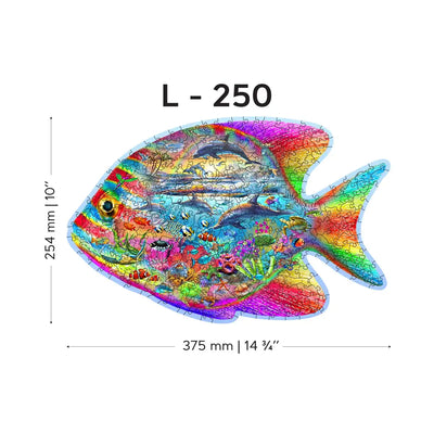 Jigsaw Puzzles, Magic Fish 250pc Wooden Puzzle