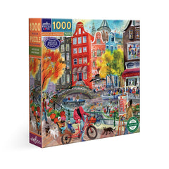 eeBoo: Artists in Amsterdam 1000pc Puzzle