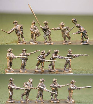 All Products, Confederate Infantry Charging/Light Equipment/Level Muskets with Command