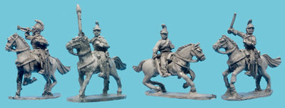 Miniatures, British Life or Horse Guards Command in Catepillar Helm