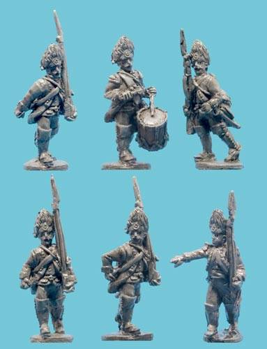 Saxon Grenadiers with Command 1806-1809